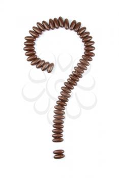Royalty Free Photo of a Chocolate Question Mark