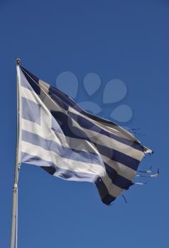 Royalty Free Photo of the Flag of Greece