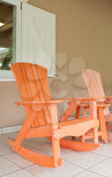 Royalty Free Photo of Rocking Chairs