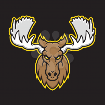Royalty Free Clipart Image of a Moose
