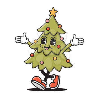 Royalty-free clipart image of a Christmas tree