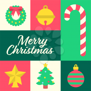 Royalty-Free Clipart Image of a Christmas Poster