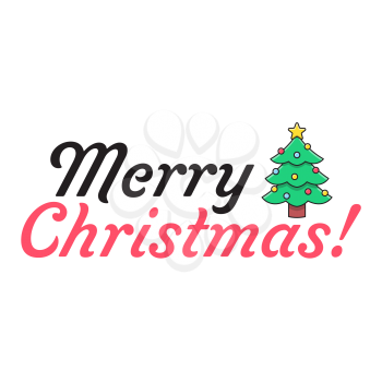 Royalty-Free Clipart Image Saying Merry Christmas