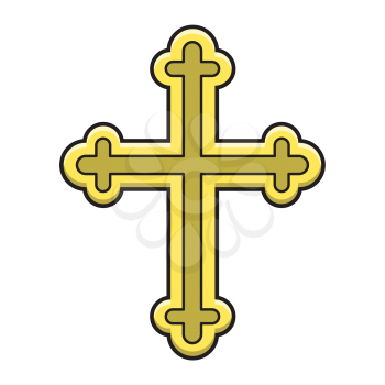 Royalty-Free Clipart Image of a Cross