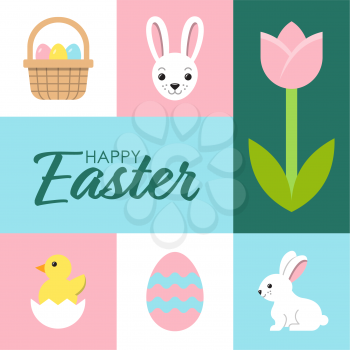 Royalty-Free Clipart Image: Happy Easter Collage