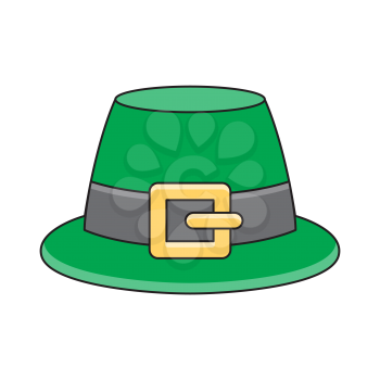 Royalty-Free Clipart Image of a Hat - St Patrick's Day - Leprechaun