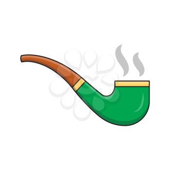 Royalty-Free Clipart Image of a Pipe - St. Patrick's Day