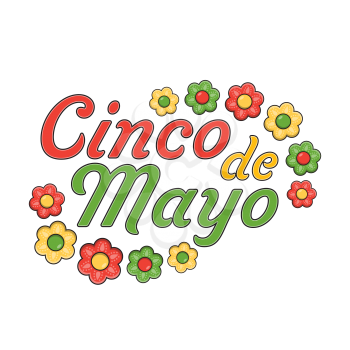 Royalty-Free Clipart Image of a Cinco-de-Mayo Poster