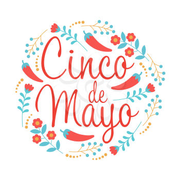 Royalty-Free Clipart Image of Cinco-de-Mayo Poster