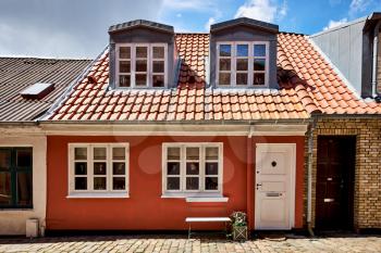 a tiny home in narrow street in denmark