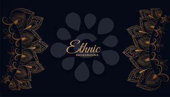ethic indian style floral decorative background