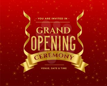 beautiful grand opening ceremony invitation template