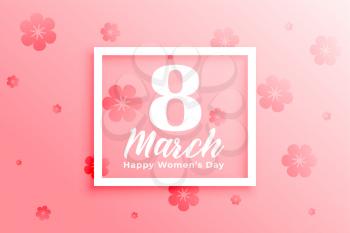 beautiful march 8th background for women's day