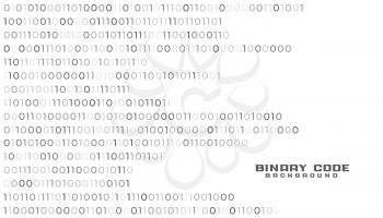 binary code network technology white background design
