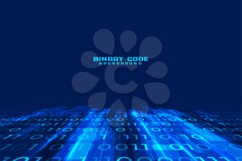 data stream digital binary code background design