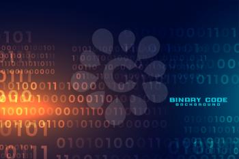 digital futuristic binary code number background