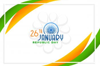 happy republic day of india elegant design
