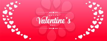 happy valentines day celebration banner design