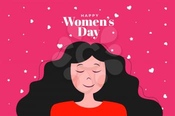 happy women's day poster design background