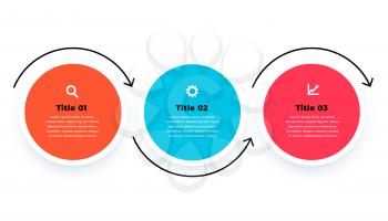 infographic template in circular style design