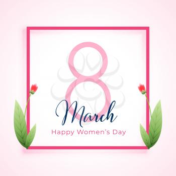 international happy women's day lovely card background