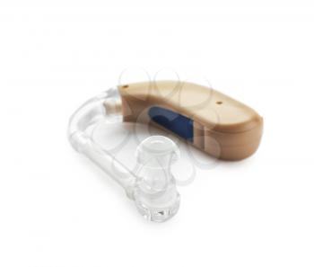 Hearing aid on white background�
