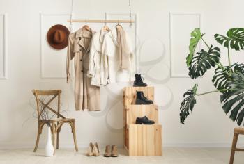 Creative interior of modern wardrobe�