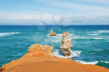 Royalty Free Photo of Rocks in the Bay of Islands Coastal Park, Great Ocean Road, Australia