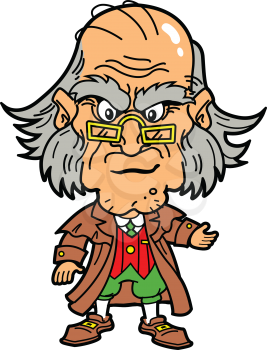 Royalty Free Clipart Image of an Old Man