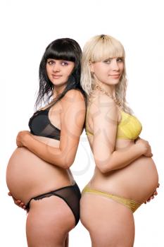 Royalty Free Photo of Two Pregnant Women