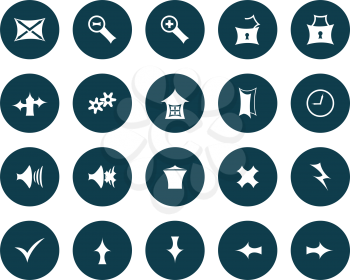 Royalty Free Clipart Image of a Collection of Gothic Icons