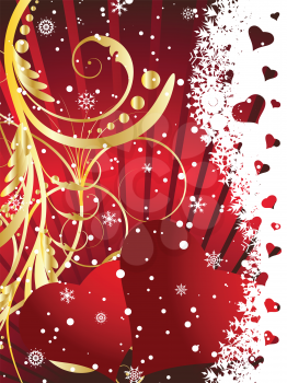 Royalty Free Clipart Image of a St.Valentine's Day Design