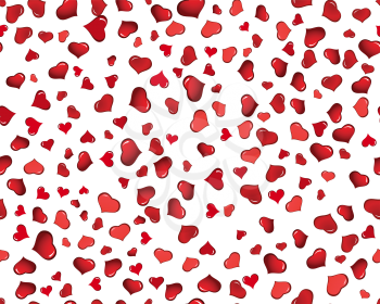Royalty Free Clipart Image of a Seamless Valentine's Day Background