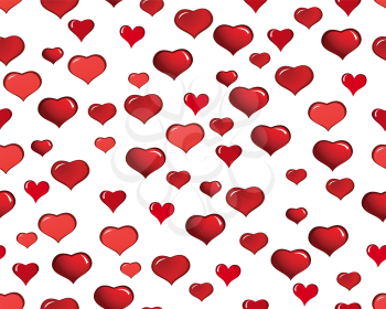Royalty Free Clipart Image of a Seamless Valentine's Day Background