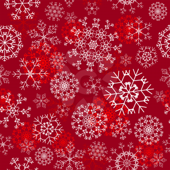 Seamless snowflakes background for winter and christmas theme