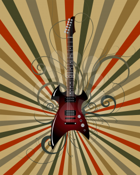 Vector musical grunge background for design use