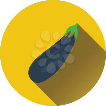 Eggplant  icon. Flat design. Vector illustration.