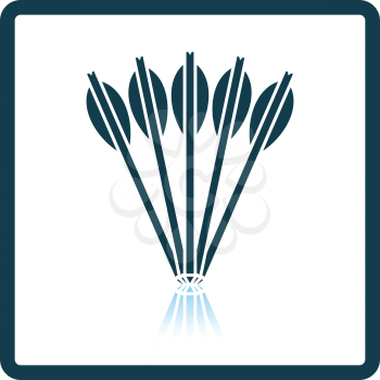 Crossbow bolts icon. Shadow reflection design. Vector illustration.