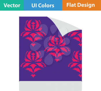 Wallpaper icon. Flat color design. Vector illustration.