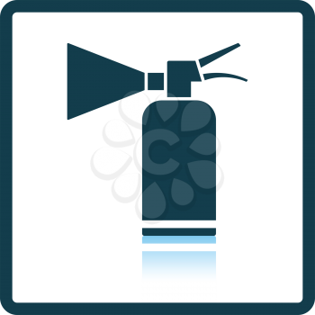 Extinguisher icon. Shadow reflection design. Vector illustration.