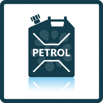 Fuel canister icon. Shadow reflection design. Vector illustration.