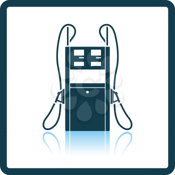 Fuel station icon. Shadow reflection design. Vector illustration.