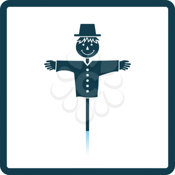 Scarecrow icon. Shadow reflection design. Vector illustration.