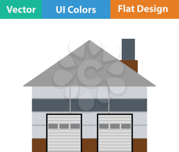 Warehouse logistic concept icon.Flat design. Vector illustration.