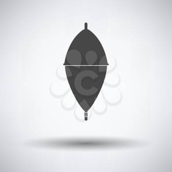 Icon of float  on gray background, round shadow. Vector illustration.