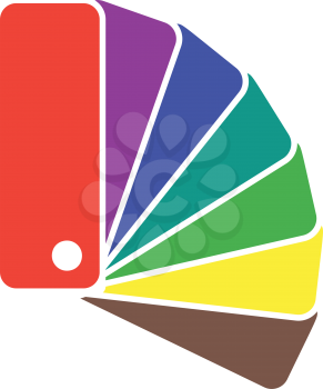 Color Samples Icon. Flat Color Design. Vector Illustration.