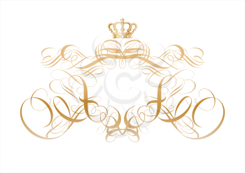 Royalty Free Clipart Image of an Ornamental Design