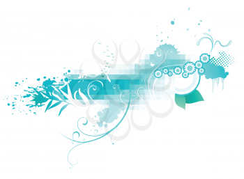 Royalty Free Clipart Image of an Abstract Design 