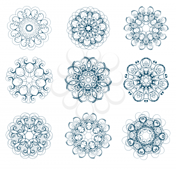 Royalty Free Clipart Image of Ornamental Designs
