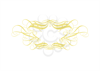 Royalty Free Clipart Image of an Ornamental Design